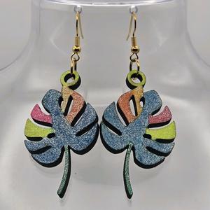 Boucles Monstera multicolores